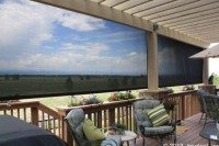 Oasis shades block the sun, not the view Oasis patio sun shade for large openings
