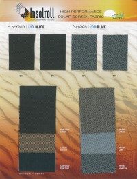 New E-Screen/T-Screen with KOOLBLACK® Technology fabric card KoolBlack high performance fabric