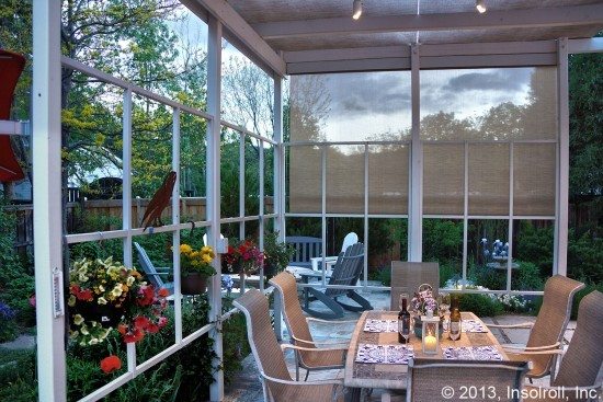 Oasis® 2800 Patio Shade with Natural Weave Fabric
