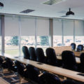 Insolroll commercial blackout AV shades conference room