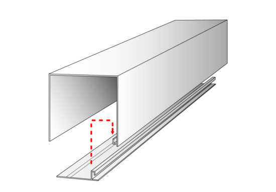 Extruded shade pocket diagram