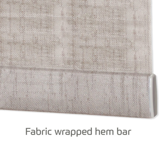fabric wrapped hem bar