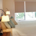 Textured decorative blackout privacy shades bedroom