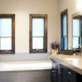 Translucent decorative privacy shades bathroom