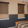 Bedroom dual shades with Elements Decorative fabrics