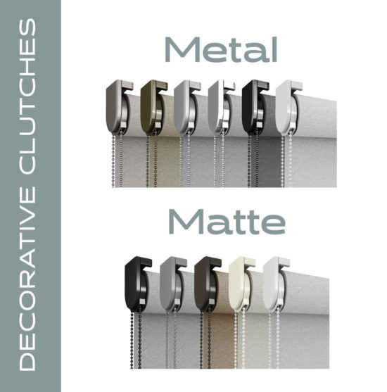 Insolroll Decorative Clutch finishes