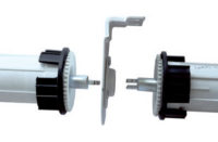 Insolroll quiet shade hardware coupler assembly