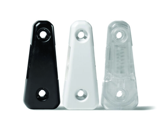 Insolroll Chain Tension Device in Black, White, and Clear